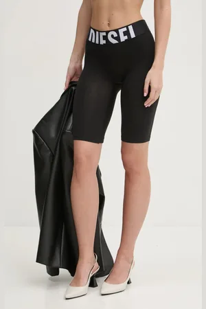 Diesel Szorty IVA-D-POP SHORTS damskie kolor gładkie high waist A17660.0HMAU