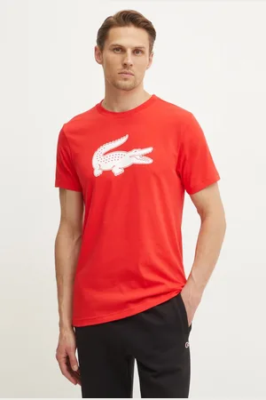 Lacoste T-shirt męski kolor z nadrukiem