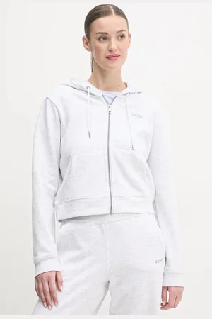 DKNY Bluza damska kolor z kapturem gładka DP5J9508
