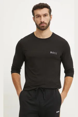 HUGO BOSS Longsleeve lounge kolor gładki 50483596
