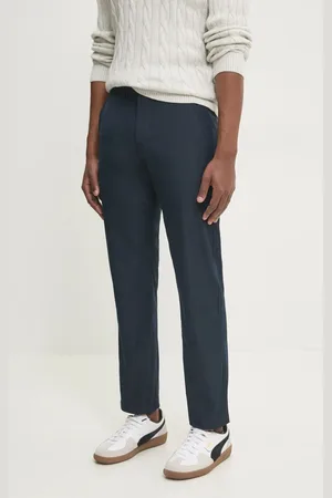 Abercrombie & Fitch Spodnie męskie kolor proste KI130-4101