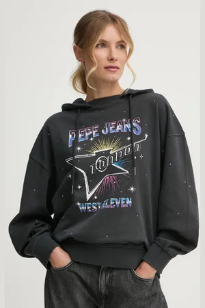 Pepe Jeans Bluza LILIAN damska kolor z kapturem z nadrukiem PL581469