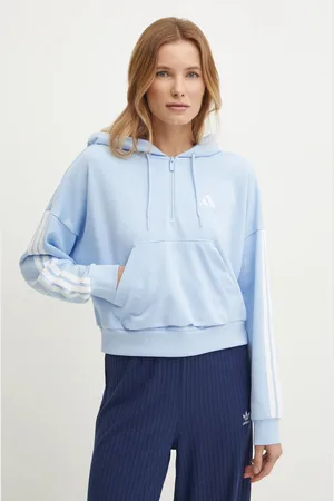adidas Bluza Essentials damska kolor z kapturem z aplikacją JN1945