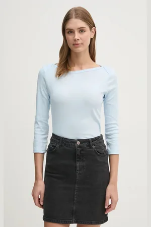 Benetton Longsleeve bawełniany kolor 3GA2E16A1