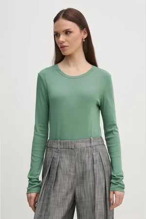 Benetton Longsleeve bawełniany kolor 3GA2E16F9