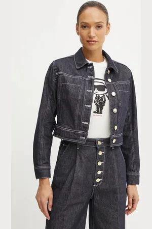 Karl Lagerfeld Kurtka jeansowa damska kolor przejściowa A1W14048