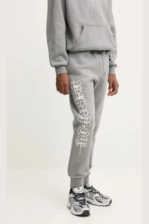 Purple Brand Spodnie dresowe bawełniane HWT FLEECE JOGGER kolor z nadrukiem P490-HHGG125