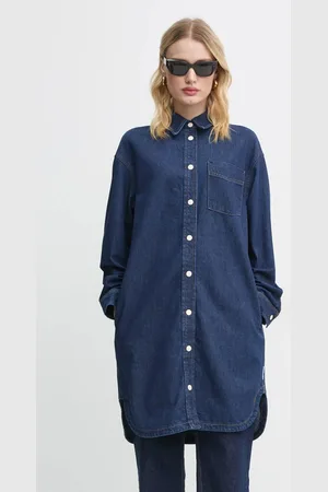 Marc O’ Polo Sukienka jeansowa kolor mini oversize 5000006121