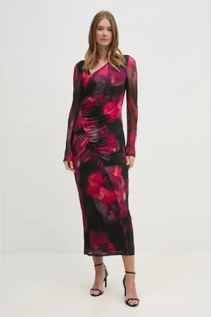 DKNY Sukienka kolor maxi dopasowana DD4KU42A