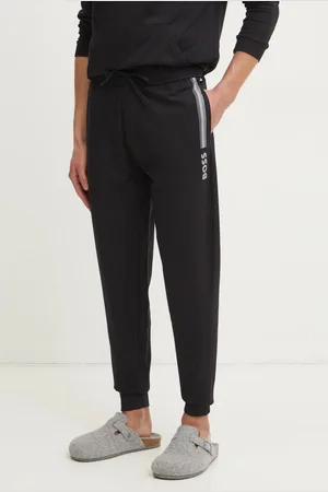 HUGO BOSS Spodnie bawełniane lounge kolor z nadrukiem 50535813