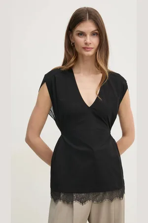 Twin-Set Bluzka damska kolor gładka 251TP2781