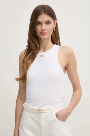 Twin-Set Top bawełniany kolor 251TP2550