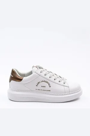 Karl Lagerfeld Sneakersy skórzane KAPRI MENS kolor KL52538K