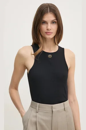 Twin-Set Top bawełniany kolor 251TP2550