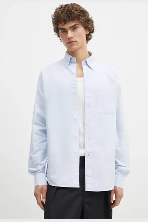 Filippa K Koszula bawełniana męska kolor slim z kołnierzykiem button-down 31255