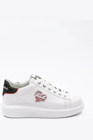 Karl Lagerfeld Sneakersy skórzane KAPRI kolor KL62515V