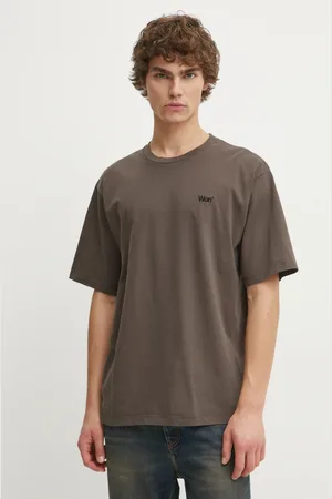Won Hundred T-shirt bawełniany męski kolor z aplikacją 3415-12063