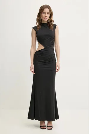 Bardot Sukienka kolor maxi rozkloszowana 59758DB