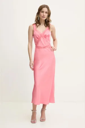 Bardot Sukienka kolor maxi rozkloszowana 58603DB3