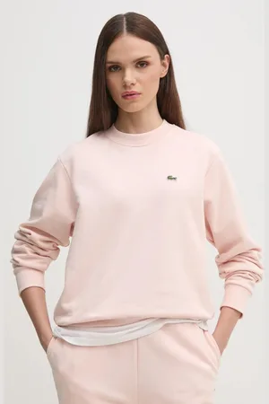 Lacoste Bluza damska kolor gładka