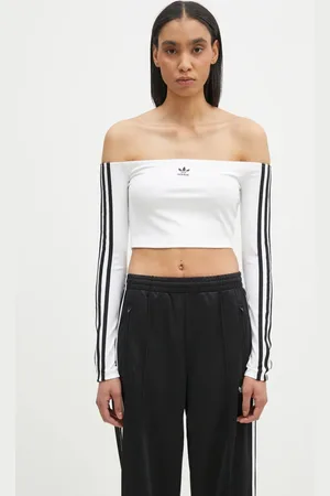 adidas Longsleeve Off Shoulder damski kolor dekolt hiszpański JD0275