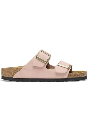 Birkenstock Klapki zamszowe Arizona damskie kolor 1026170