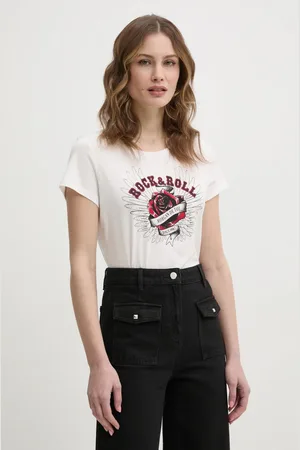 Morgan T-shirt DREBEL damski kolor DREBEL