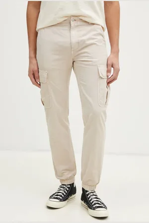 Tommy Hilfiger Spodnie bawełniane kolor w fasonie cargo DM0DM20284