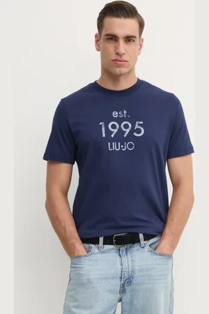 Liu Jo T-shirt męski kolor z nadrukiem QA5125 J4924