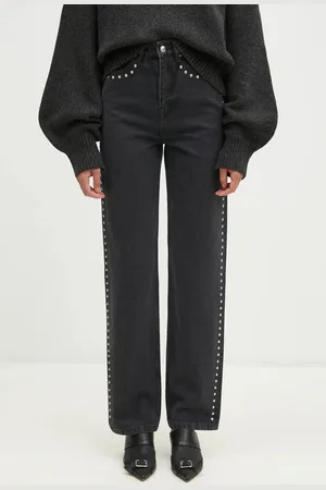 ROTATE Jeansy 0 damskie high waist 1140032998