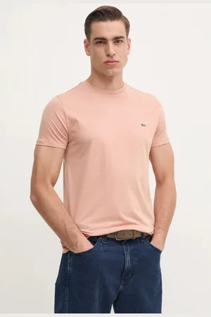 Lacoste T-shirt bawełniany męski kolor gładki TH6709