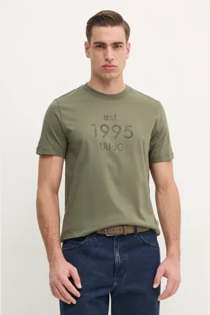 Liu Jo T-shirt męski kolor z nadrukiem QA5125 J4924