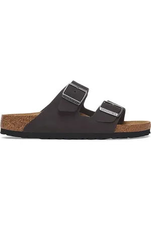 Birkenstock Klapki nubukowe Arizona SFB kolor 1019035