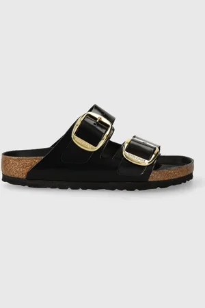 Birkenstock Klapki skórzane Arizona Big Buckle damskie kolor 1021471
