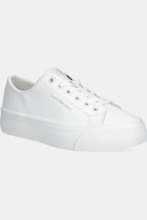 Calvin Klein Sneakersy VULC FLATFORM LOW MG LTH kolor YW0YW01771