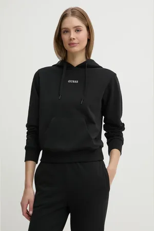 Guess Bluza SOFIA damska kolor z kapturem gładka O5RQ02 KCO31