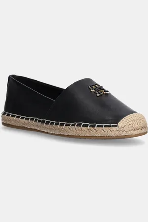 Tommy Hilfiger Espadryle skórzane TH LOGO LEATHER ESPADRILLE kolor FW0FW08540