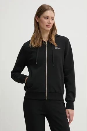 Guess Bluza SOFIA damska kolor z kapturem gładka O5RQ01 KCO31