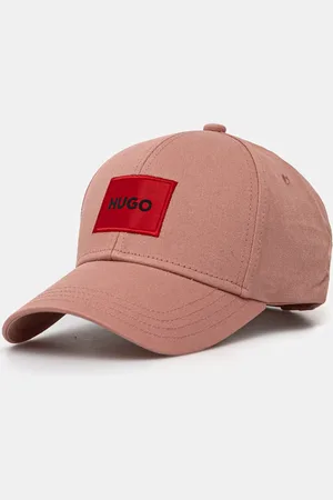 HUGO BOSS Czapka z daszkiem bawełniana kolor z aplikacją 50492745
