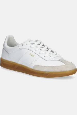 HUGO BOSS Sneakersy skórzane Brenta kolor 50518001