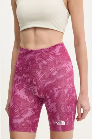 The North Face Szorty sportowe Flex damskie kolor wzorzyste high waist NF0A8BQQ85N1