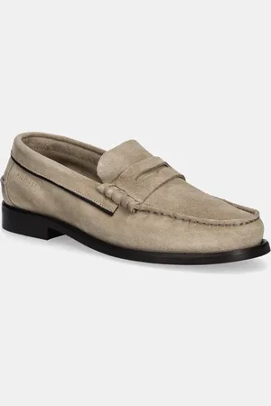 Tommy Hilfiger Mokasyny zamszowe CLASSIC HILFIGER SUEDE LOAFER męskie kolor FM0FM05363