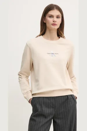 Calvin Klein Bluza bawełniana damska kolor z nadrukiem J20J225360