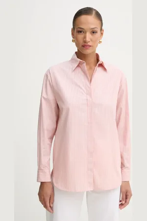 Pinko Koszula bawełniana damska kolor relaxed z kołnierzykiem klasycznym 104026 A2FH
