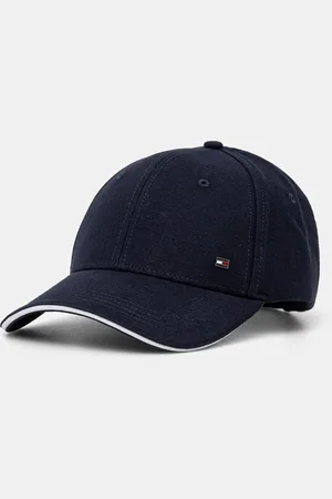 Tommy Hilfiger Czapka z daszkiem bawełniana kolor gładka AM0AM13164