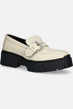 HUGO BOSS Mokasyny Kris damskie kolor na platformie 50538616