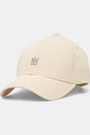 HUGO BOSS Czapka z daszkiem bawełniana kolor gładka 50533427