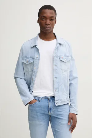 Tommy Hilfiger Kurtka jeansowa męska kolor przejściowa DM0DM21048