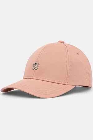 HUGO BOSS Czapka z daszkiem bawełniana kolor gładka 50533427