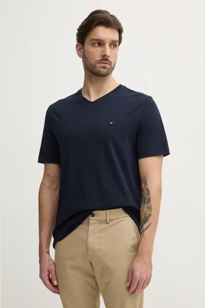 Tommy Hilfiger T-shirt bawełniany męski kolor gładki MW0MW39249